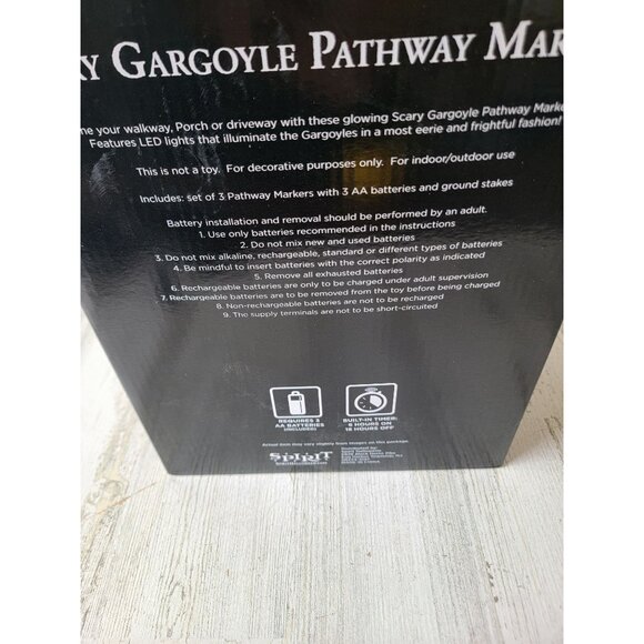Spirit Halloween NEW scary gargoyle pathway markers prop decor - Picture 11 of 11